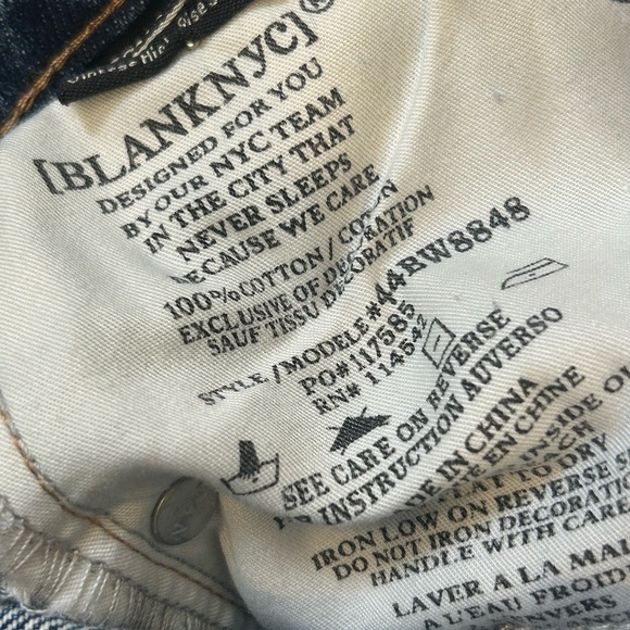 NWT BLANKNYC The Barrow High Waist Embellished Cutoff Denim Shorts - Picture 8 of 9